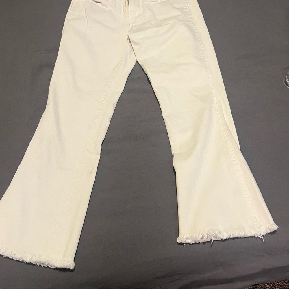 Old Navy Women's Cream Flare Jeans